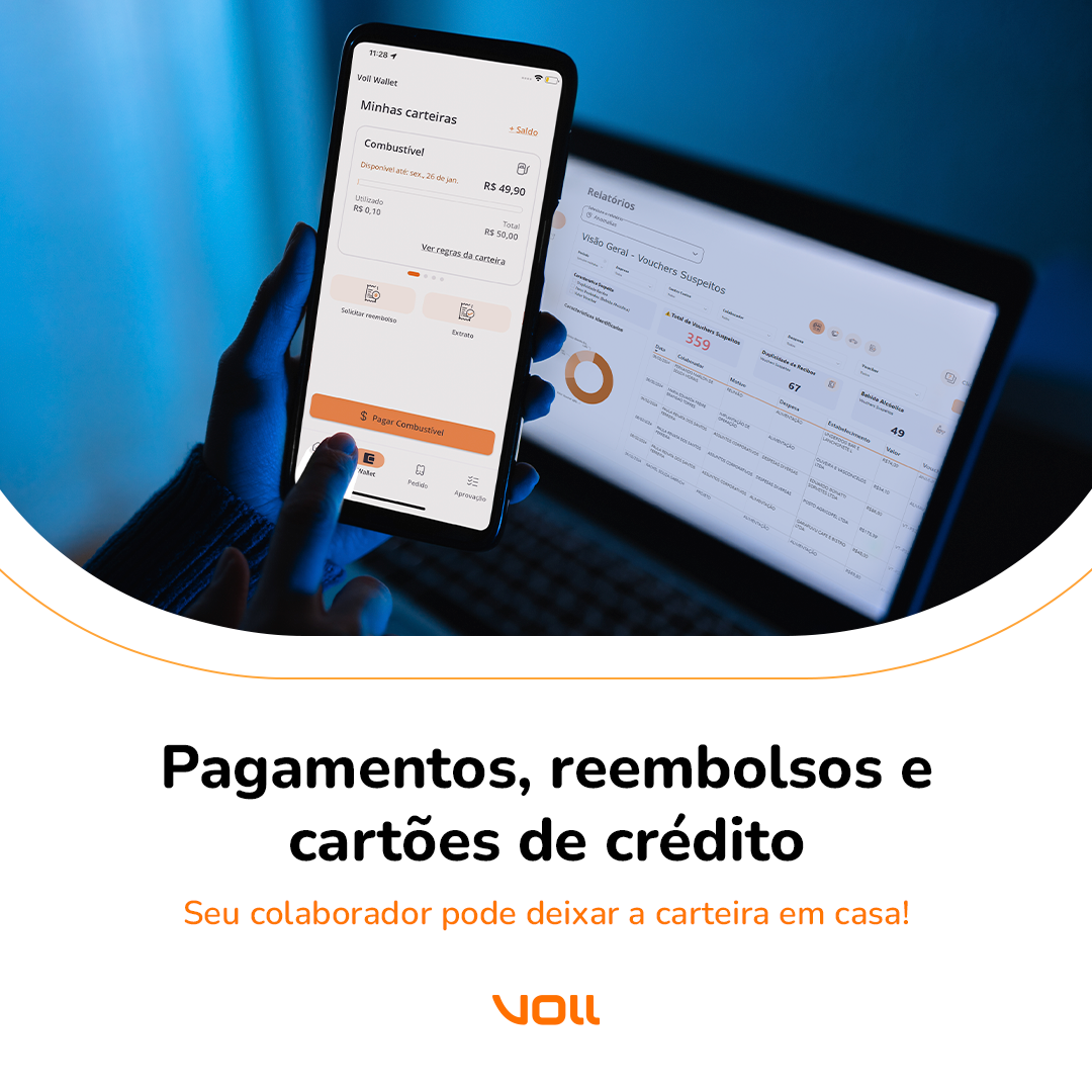 Pagamentos, reembolsos e cartões de crédito: tudo na VOLL Wallet